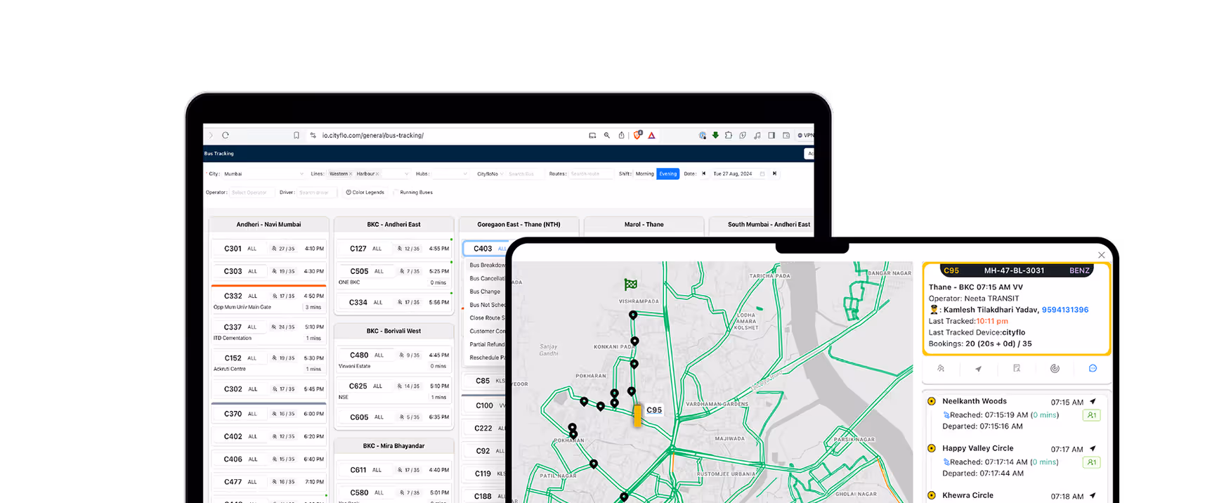 Admin dashboard