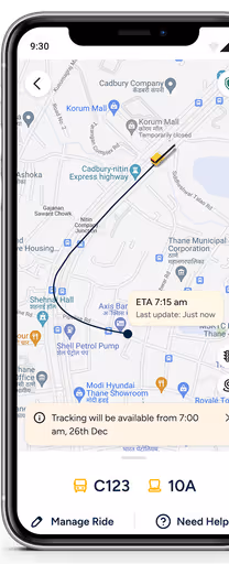 Safetrip mobile app interface